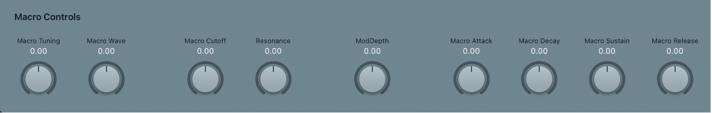 Figure. ES2 Macro Control parameters.