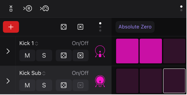 Figure. Learn (Add) mode button.