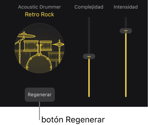 Ilustración. El botón Regenerar en el editor de Session Player.