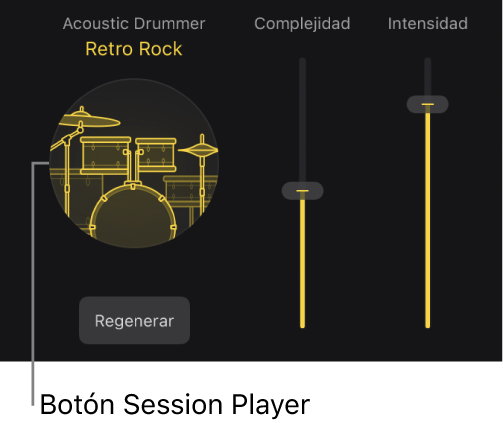 Ilustración. Botón “Session Player” en el editor de Session Player.