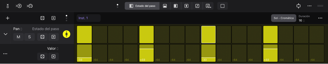 Ilustración. Automatización con el secuenciador de pasos.