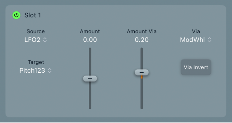 Figure. ES2, Slot Mod Matrix 1