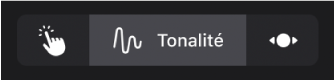 Figure. Bouton Tonalité entre les boutons Lecture et « Faire défiler ».