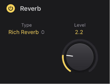 図。Amp Designerのリバーブパラメータ。