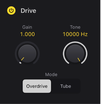図。Vintage Electric Pianoの「Drive」パラメータ。