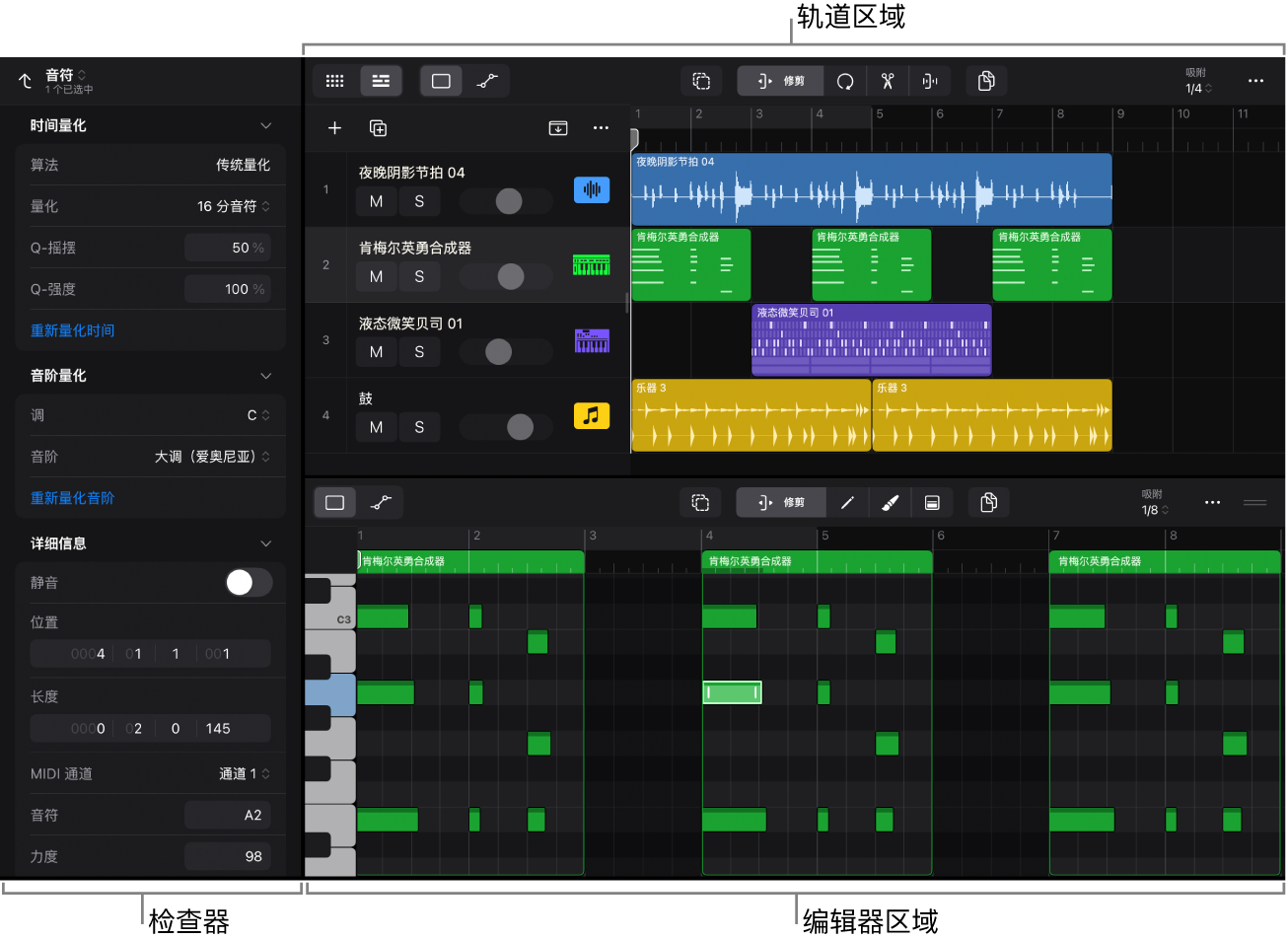 图。编辑区域。