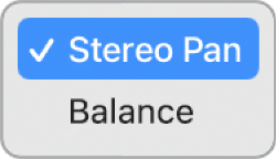 Abbildung. Menü „Panning-Modus“