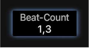Abbildung. Bildschirmsteuerung „Beat-Count“ im Arbeitsbereich