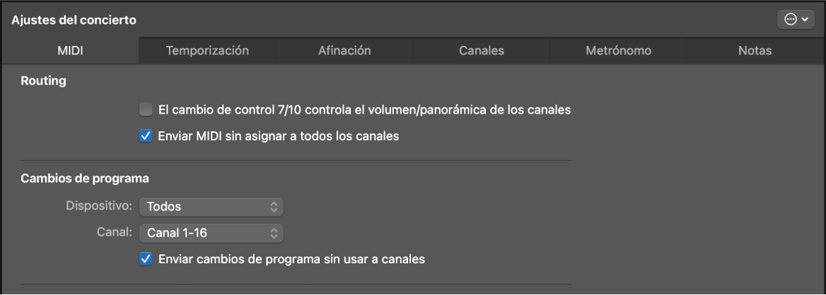 Ilustración. El inspector de ajustes del concierto.