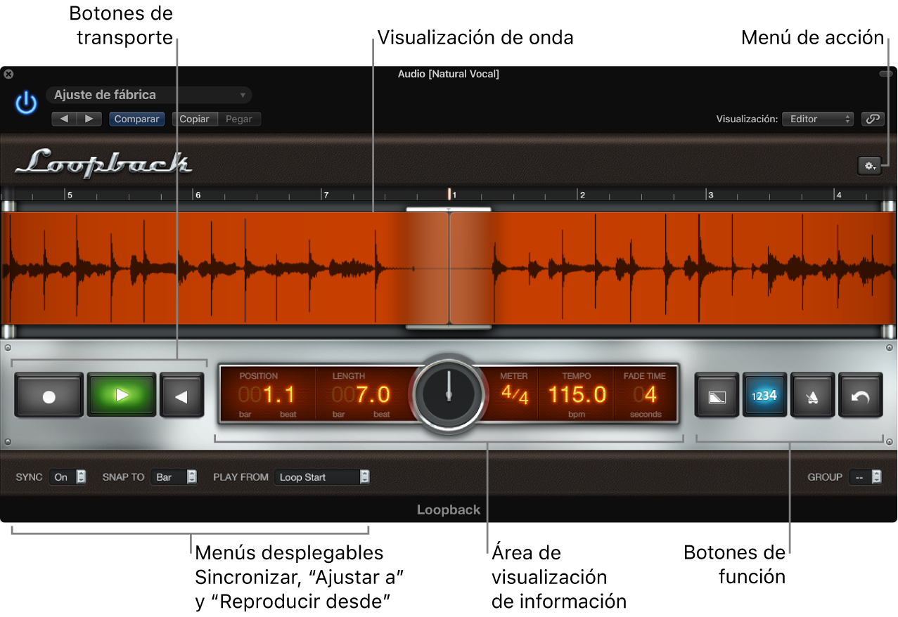 Ilustración. Ventana Loop.