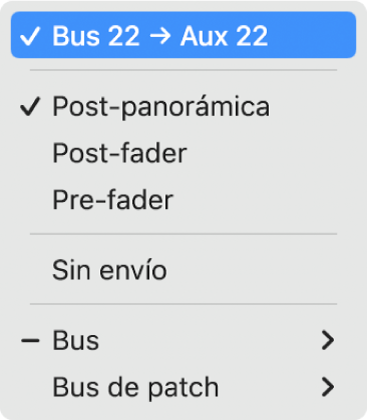 Ilustración. Menú Envío.