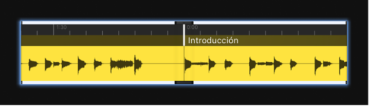 Ilustración. Control de pantalla de onda con la onda de audio.