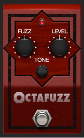 図。「Octafuzz」ストンプボックスウインドウ。