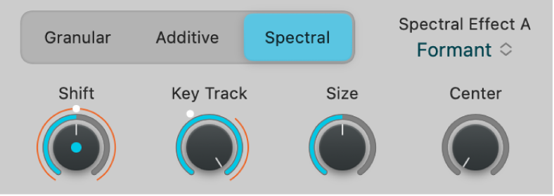 図。Sample Alchemyのスペクトルエフェクト。