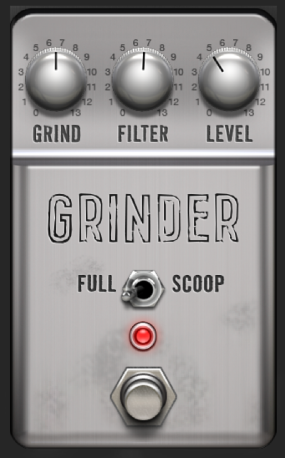図。「Grinder」ストンプボックスウインドウ。