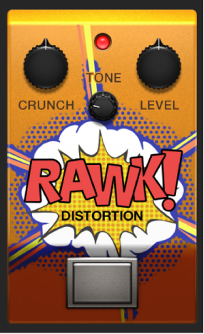 図。Rawk! 「Distortion」ストンプボックスウインドウ。