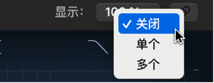 图。“链接”快捷键菜单显示指针放在“关”上。