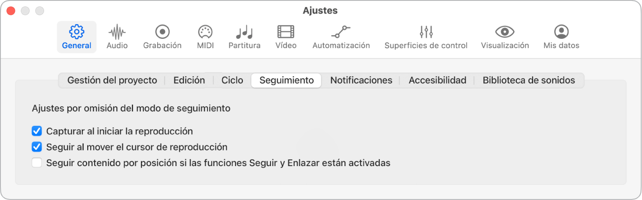 Ilustración. Ajustes de captura.