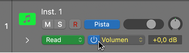 Ilustración. Menú desplegable “Parámetro de automatización”.