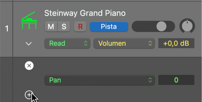 Ilustración. Se está señalando el botón Más de una línea de automatización.