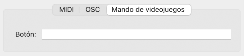 Ilustración. Parámetros de “Mando de videojuegos” en la vista avanzada.