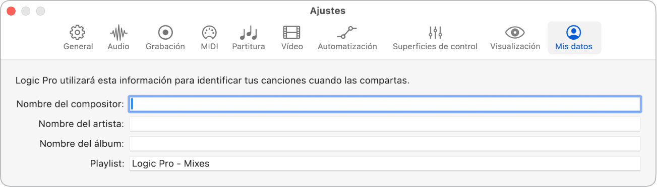 Ilustración. Ajustes de “Mis datos”.