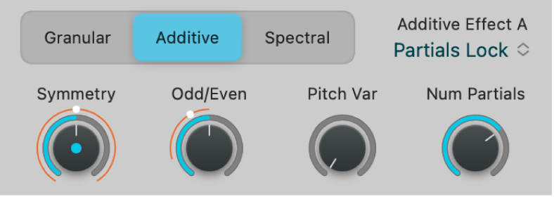 図。Sample Alchemyの加算エフェクト。