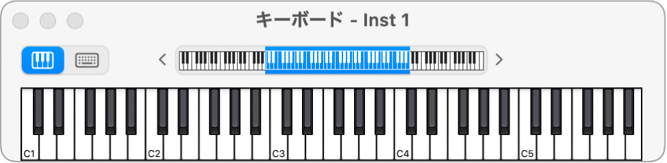 図。オンスクリーンキーボード。