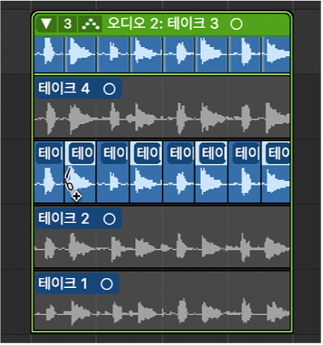 그림. 테이크에서 여러 컷이 만들어짐.