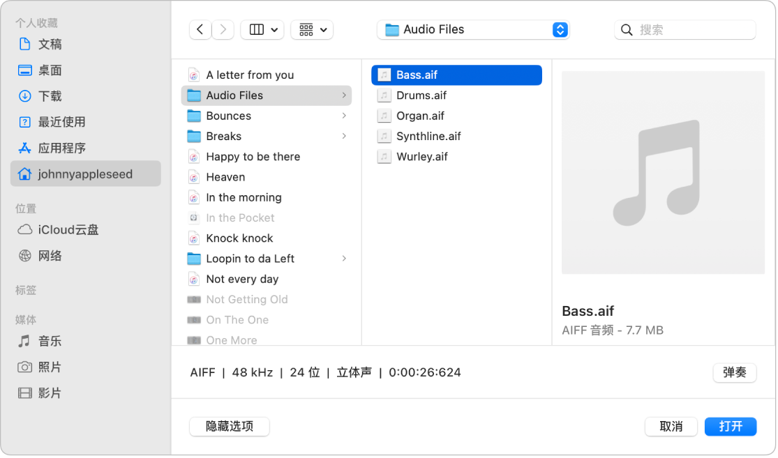 图。“打开文件”对话框。
