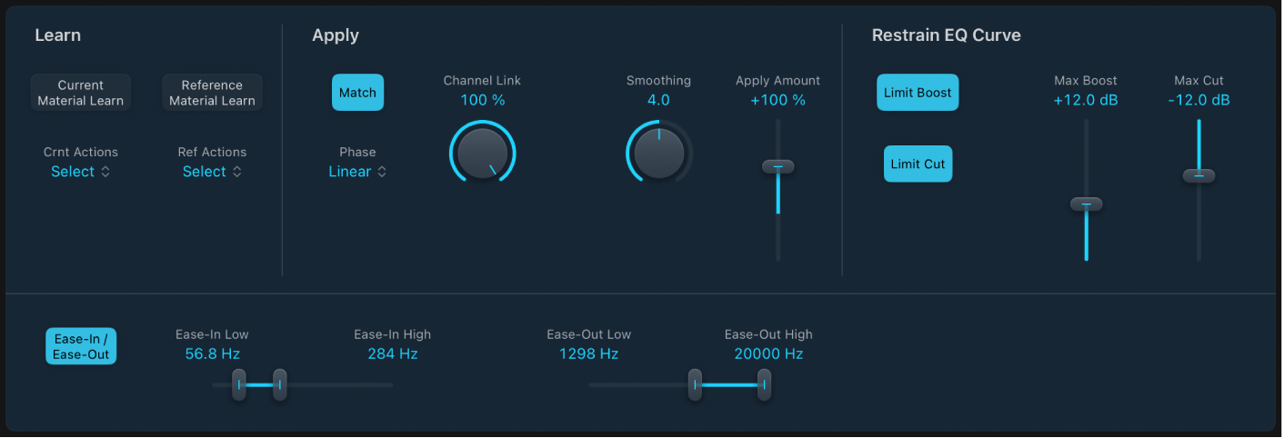 Figure. Match EQ window.