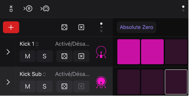 Figure. Bouton de mode « Apprendre (Ajouter) ».