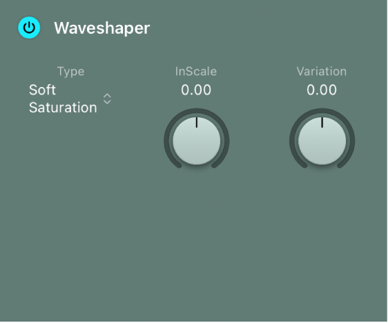 Figure. Paramètres Waveshaper.