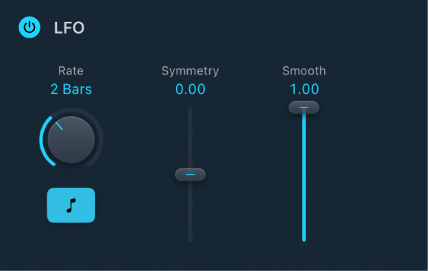 図。Ringshifterの「LFO」コントロール。