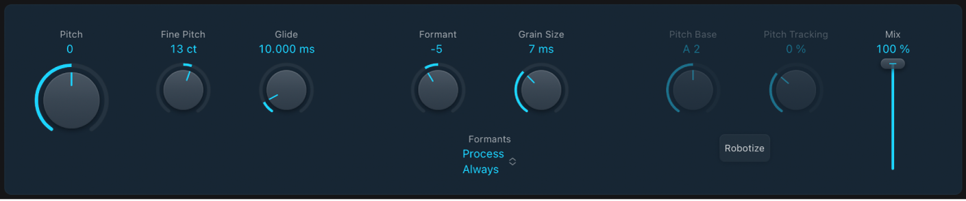 図。Vocal Transformerウインドウ