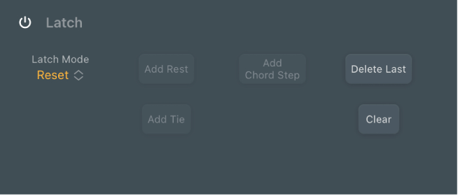 図。Arpeggiatorのコントロールパラメータ。