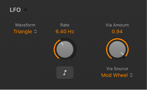 图。Retro Synth 低频振荡器参数。