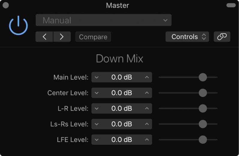 図。Down Mixerウインドウ