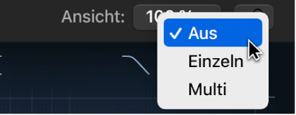 Abbildung. Das Kontextmenü „Link“ mit dem Zeiger über „Aus“