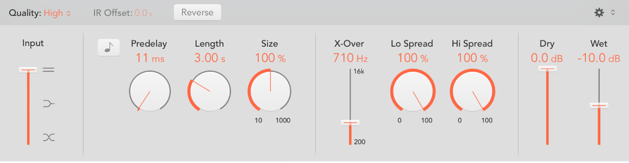 Figure. Space Designer Global parameters.