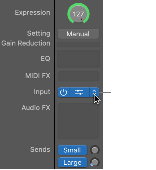 Figure. Instrument plug-in menu.