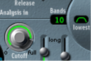 図。EVOC 20 PSの「Bands」フィールド。