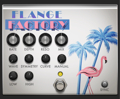 图。Flange Factory 踏脚转盘窗口。