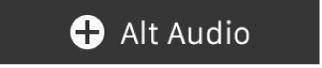 Pulsante della Touch Bar “Aggiungi audio alternativo”