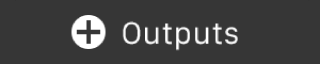 Pulsante della Touch Bar “Aggiungi output”