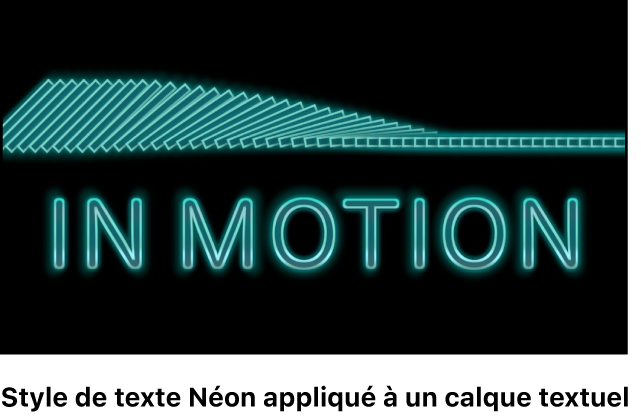 Canevas affichant un objet texte auquel un style prédéfini est appliqué