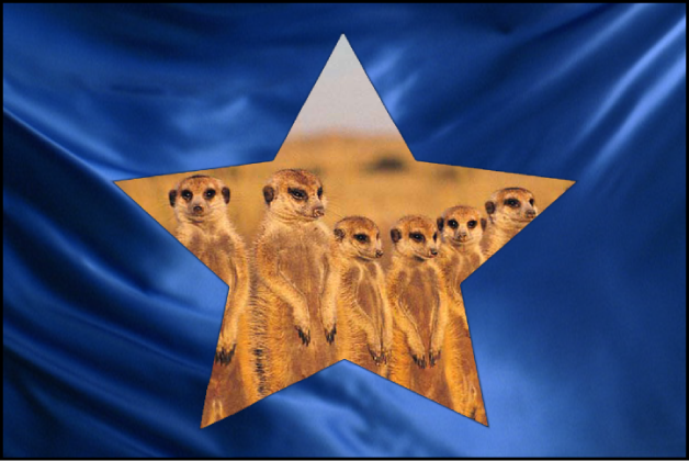 3番目の画像が背後にある状態の、「シルエットアルファ」ブレンドモードの効果