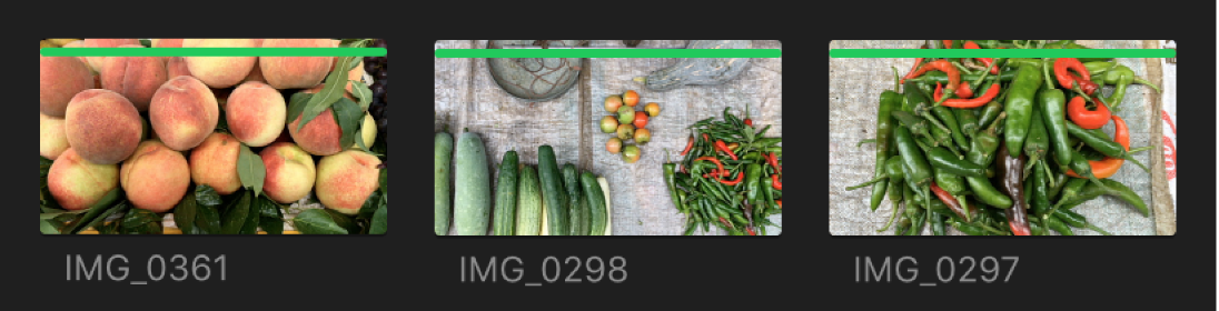 브라우저의 클립 상단에 있는 초록색 선호 선