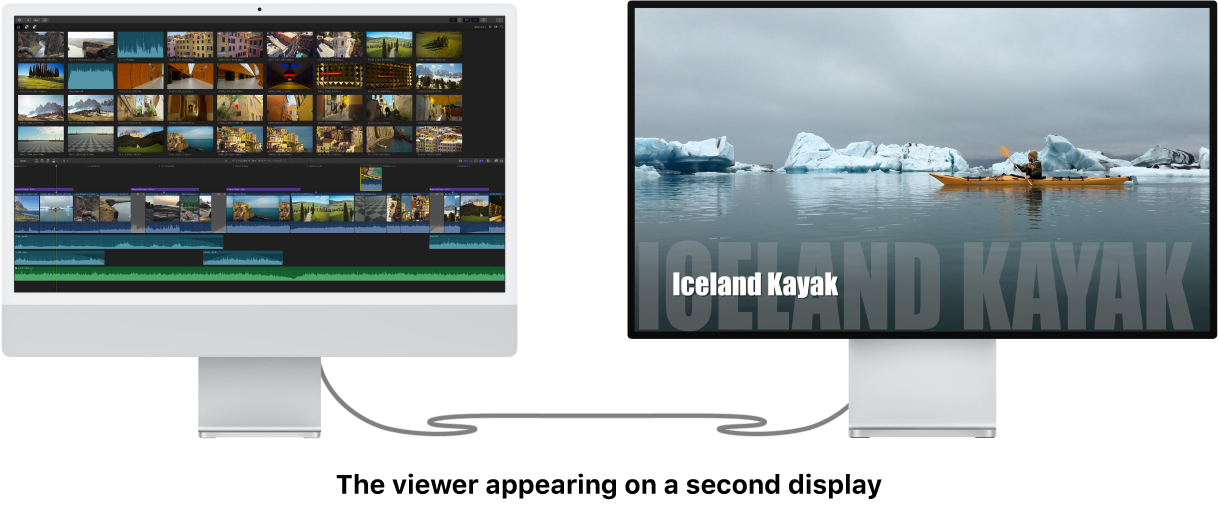 显示在第二台显示器上的检视器