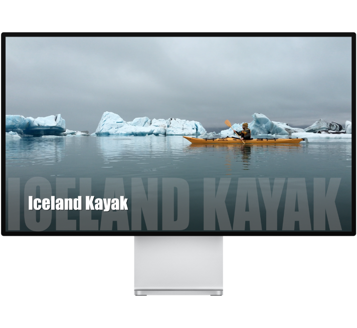 打开了 Compressor 应用程序的 Studio Display。